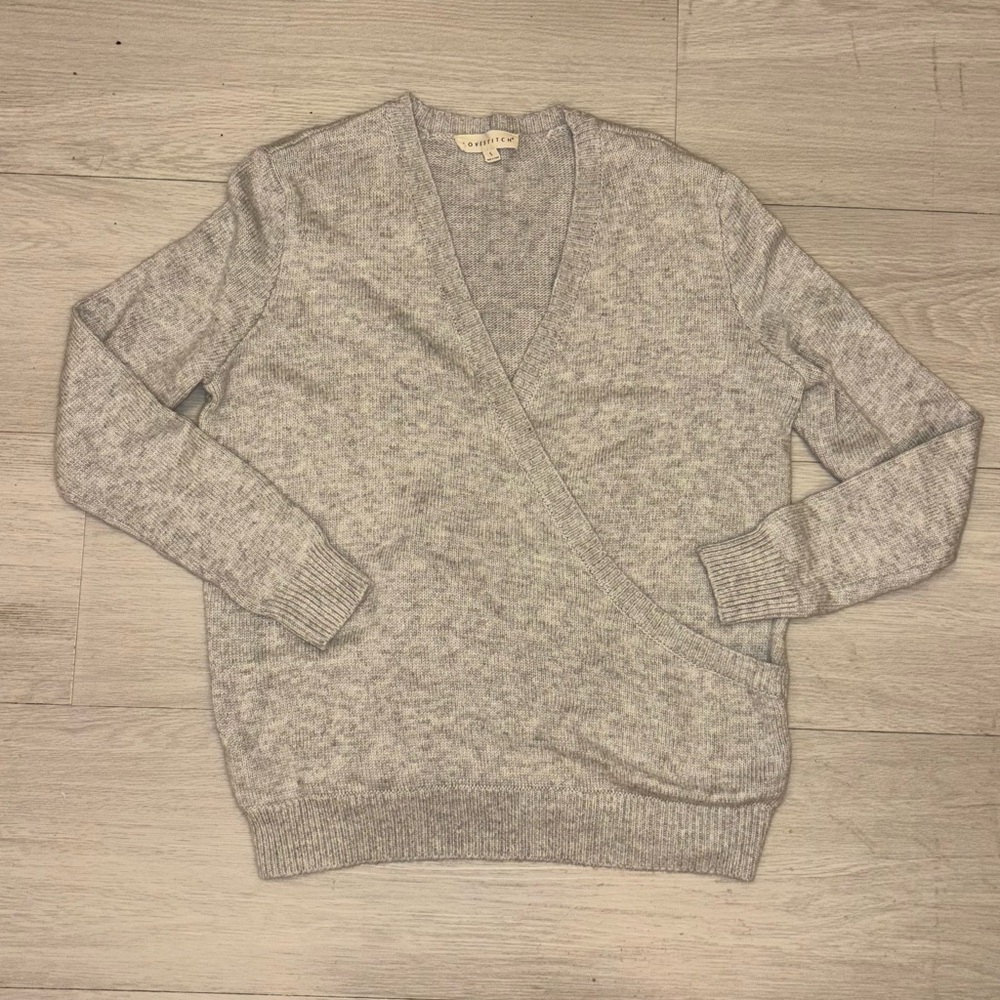 Lovestitch Heather Gray V-Neck Sweater